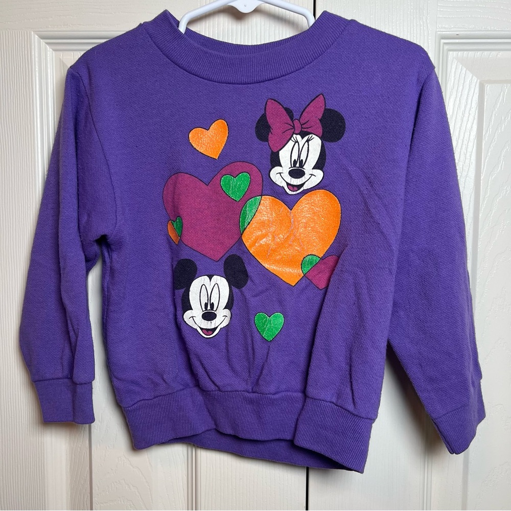 Vintage Mickey & Minnie Kids Sweatshirt